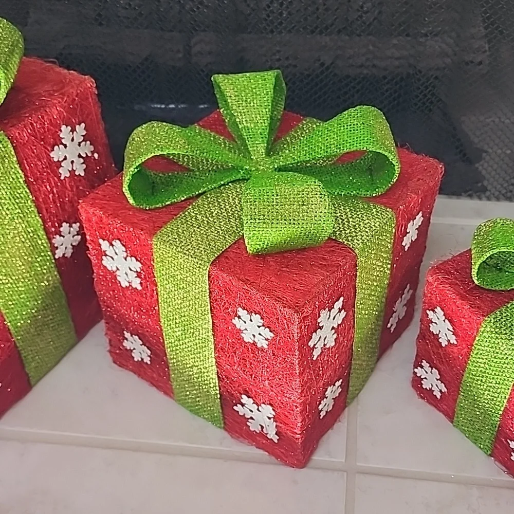 🎄 PIER 1 SISAL CHRISTMAS NESTING BOXES 🎄